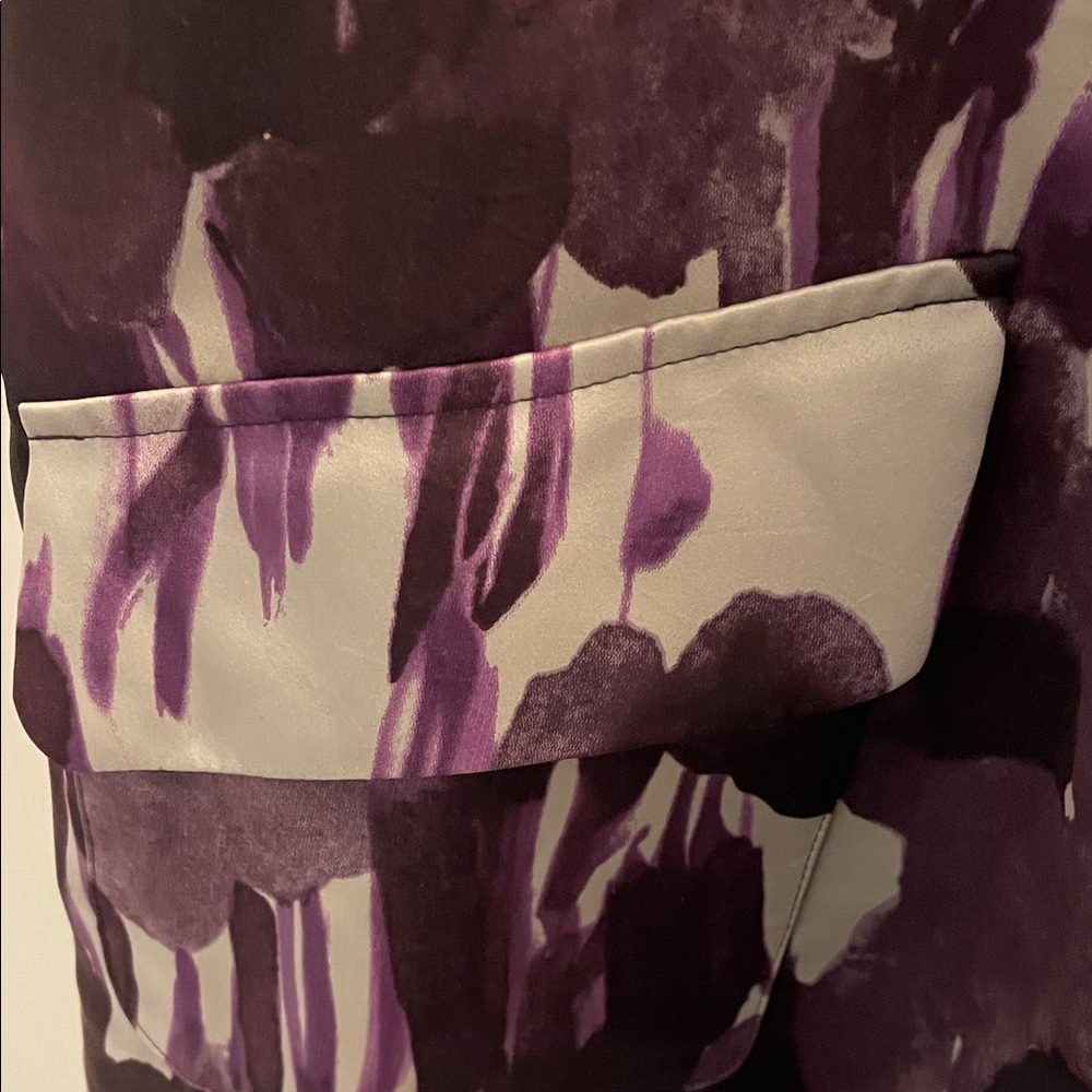 Simply Vera Vera Wang Abstract Purple and Black Tunic - Picture 4 of 14